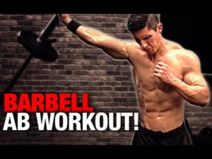 Barbell Ab Workout (4 MINUTES!)