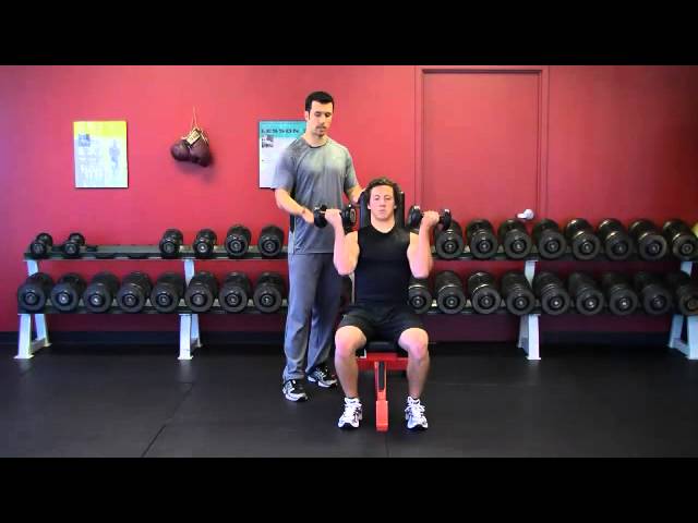 You are currently viewing Dumbbell Seated Overhead Press – Supinated Grip