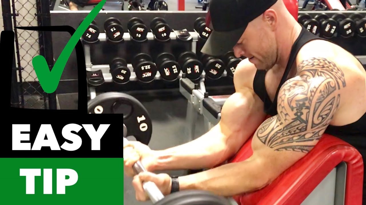 You are currently viewing EASY TIP – How to Preacher Curl for Big Gains