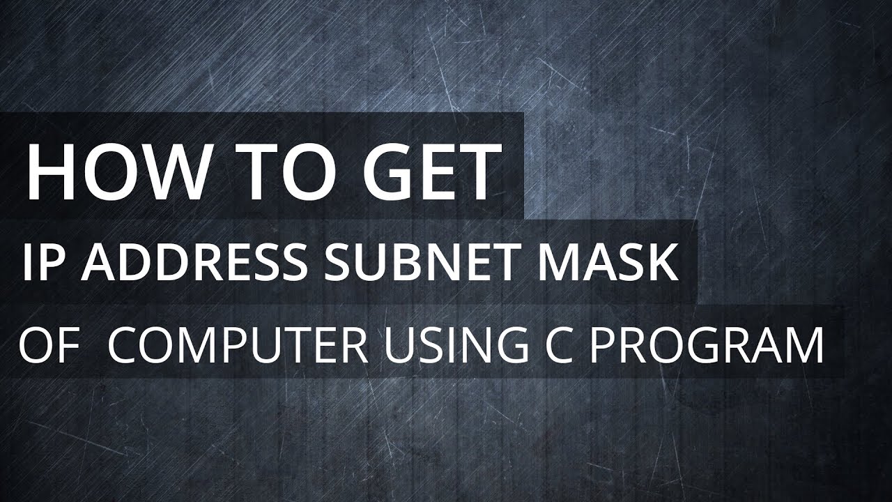 You are currently viewing C Programming Exercise –  Program to Get IP Address, Subnet Mask, Default Gateway