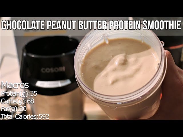 You are currently viewing Chocolate Peanut Butter Protein Smoothie – Meal Replacement, Pre and Post Workout Shake