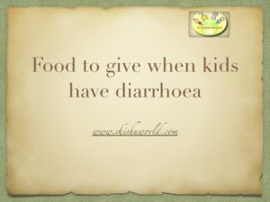 Read more about the article Foods to give when child has diarrhoea