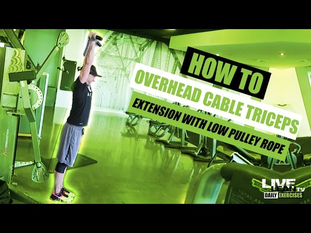 You are currently viewing How To Do A STANDING OVERHEAD CABLE TRICEPS EXTENSION (WITH LOW PULLEY ROPE) | Exercise Demo Video