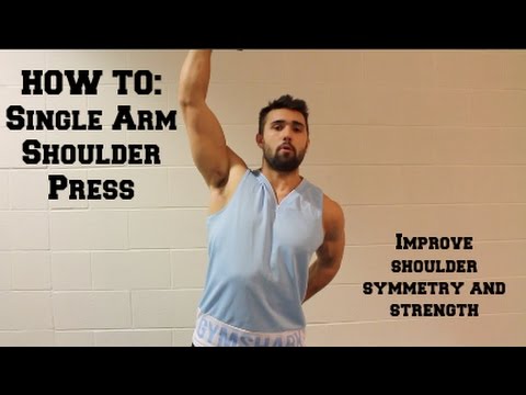 You are currently viewing How To: One Arm Standing Shoulder Press (Improve Shoulder Symmetry and Strength)