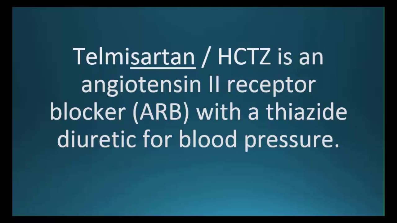 You are currently viewing How to pronounce telmisartan / HCTZ (Micardis HCT) (Memorizing Pharmacology Flashcard)