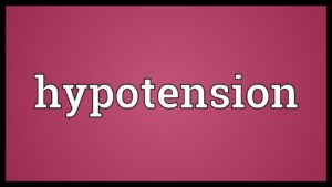 Read more about the article Hypotension Meaning