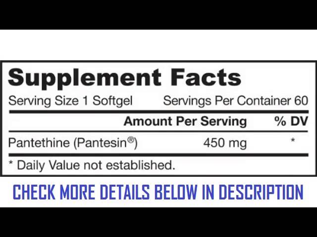 You are currently viewing Jarrow Formulas Pantethine 450mg 60 Softgels