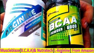 Muscleblaze(BCAA)and(L-Arginine)rs.638 Pre workout i by FROM AMAZON | bodybuilding supplements