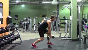 Self Supported Dumbbell Row – HASfit Back Exercise Demonstration – One Dumbbell Row – DB Row