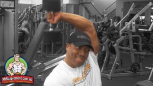 Read more about the article Shawn Rhoden’s Overhead Dumbbell Tricep Extension