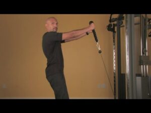 Shoulder Front Raises With a Rope on Cable for Weight Training : Exercises & Training