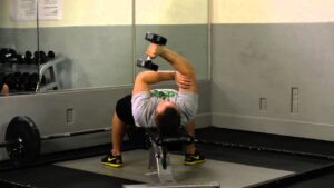 Single Arm Lying Tricep Extension