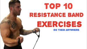 Read more about the article Top 10 Resistance Band Exercises (You can do anywhere)