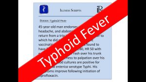 Read more about the article Typhoid Fever Illness Script – USMLE, Medicine Board Review