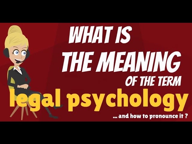 Legal Psychology Video – 1