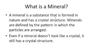 Read more about the article What is a Mineral?