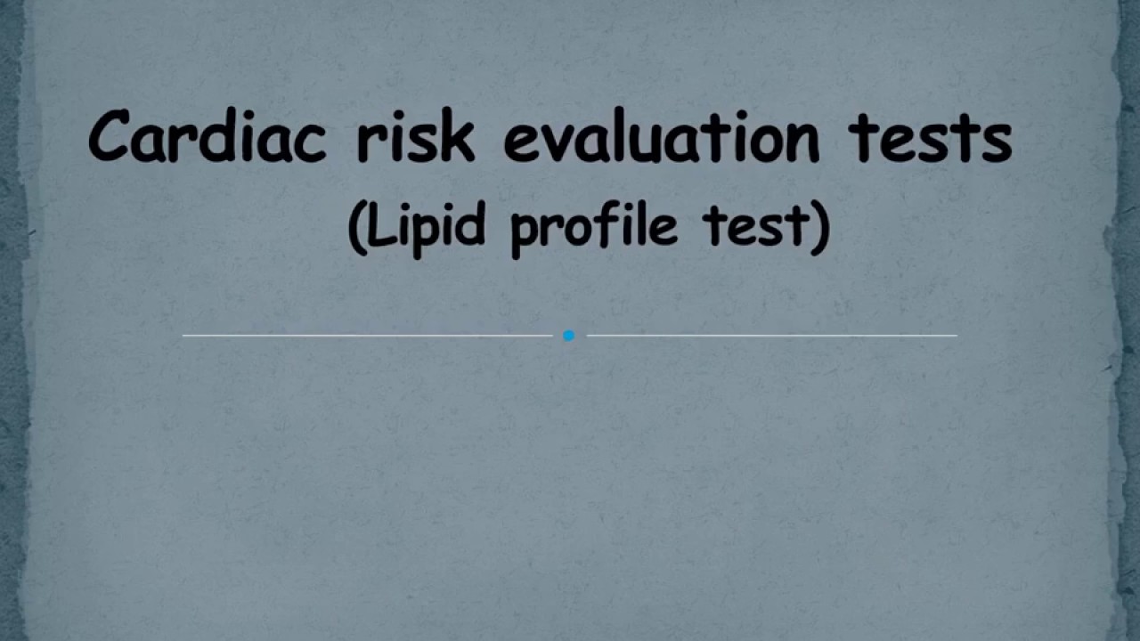 You are currently viewing Lipid profile test