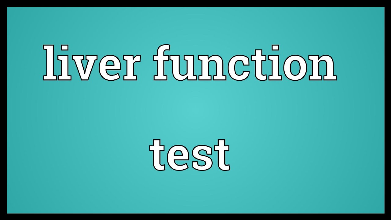 You are currently viewing Liver function test Meaning