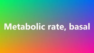 Read more about the article Metabolic rate, basal – Medical Meaning and Pronunciation