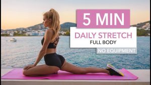 Read more about the article 5 MIN DAILY STRETCH – a super quick routine for every day / No Equipment I Pamela Reif
