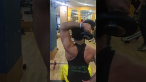 Overhead Triceps Single Hand Extension | Moderate Weight Is Best Weight #shorts #YoFitnessShorts
