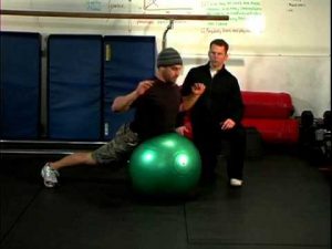 Stability Ball Hyper Extension Training Exercises