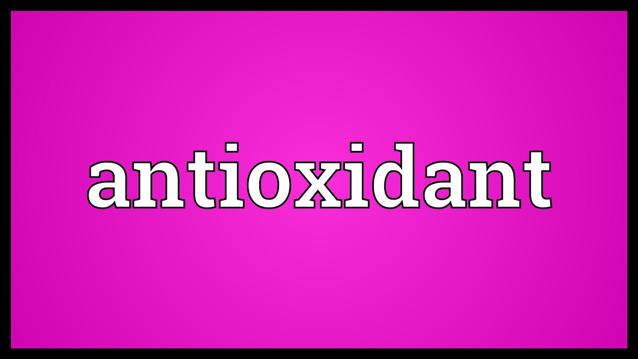 Antioxidant Meaning