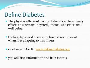 Define Diabetes